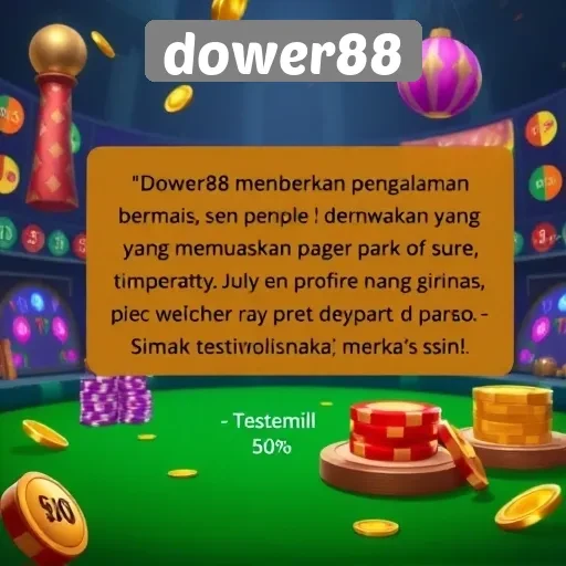 Testimoni Pengguna Tentang Pengalaman di Dower88